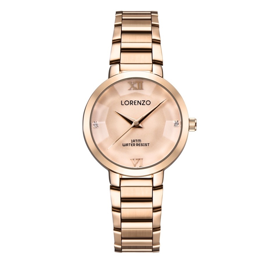 JAM TANGAN WANITA LORENZO R-7059L 7059L 7059 ORIGINAL ANTI AIR RANTAI