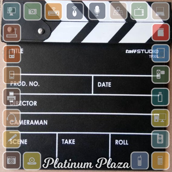 TaffSTUDIO Woopower Profesional Clapper Board Classical Movie Film - TP301 - Black`2L8DY0-