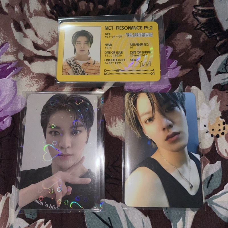 photocard pc nct yuta id card ktp kihno ace kit official