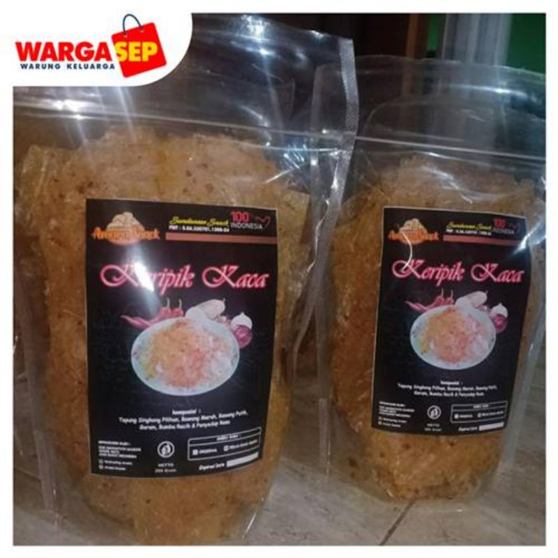 

Keripik kaca 200gr pedas