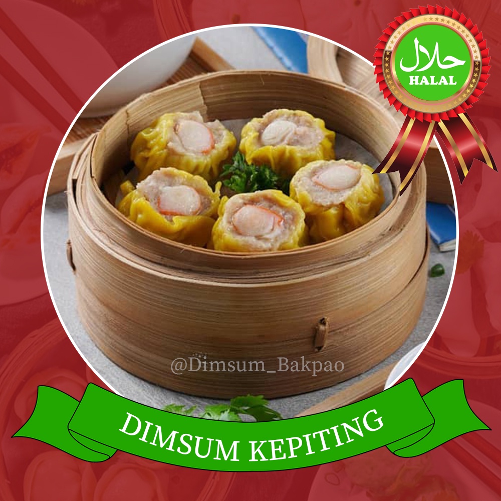 

Siomay Kepiting Dimsum Frozen food isi 50pcs Cemilan Beku siap saji DIMSUM BAKPAO Halal