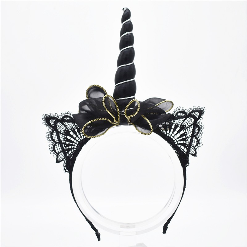 Bando Unicorn Gothic Hitam Keren Lolita