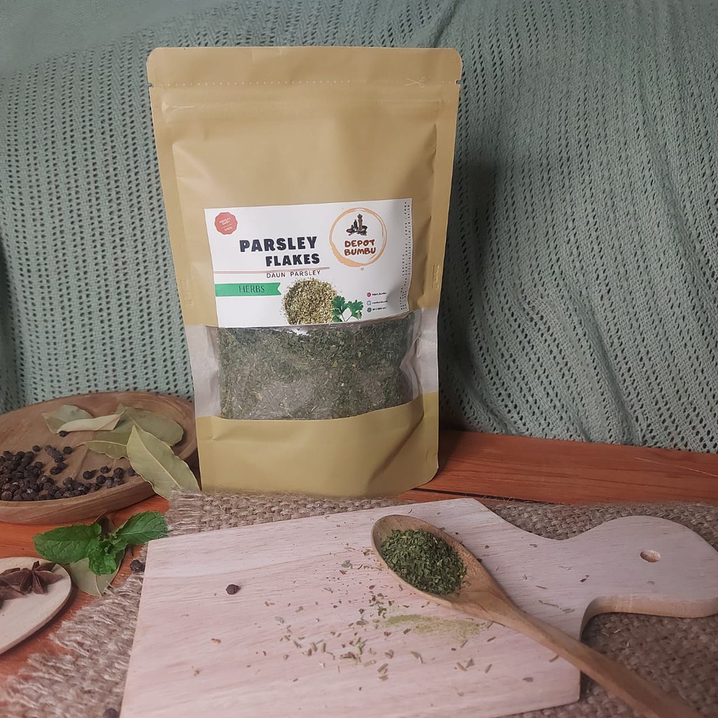 

Daun PARSLEY remah PACK 50gr PARSLEY LEAVES DEPOT BUMBU