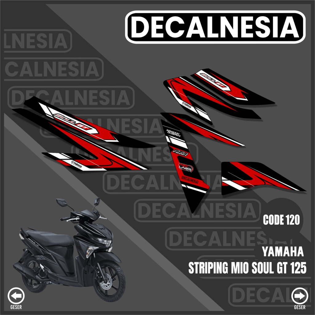 Jual Striping Mio Soul GT 125 ALL NEW Stiker Motor Yamaha Sticker
