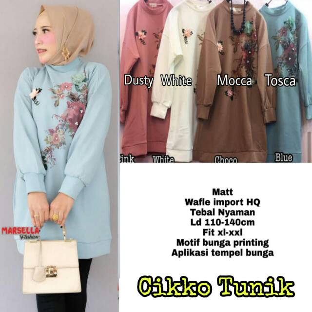 Cikko tunik. Geser kekanan untuk melihat variasi warna bunda