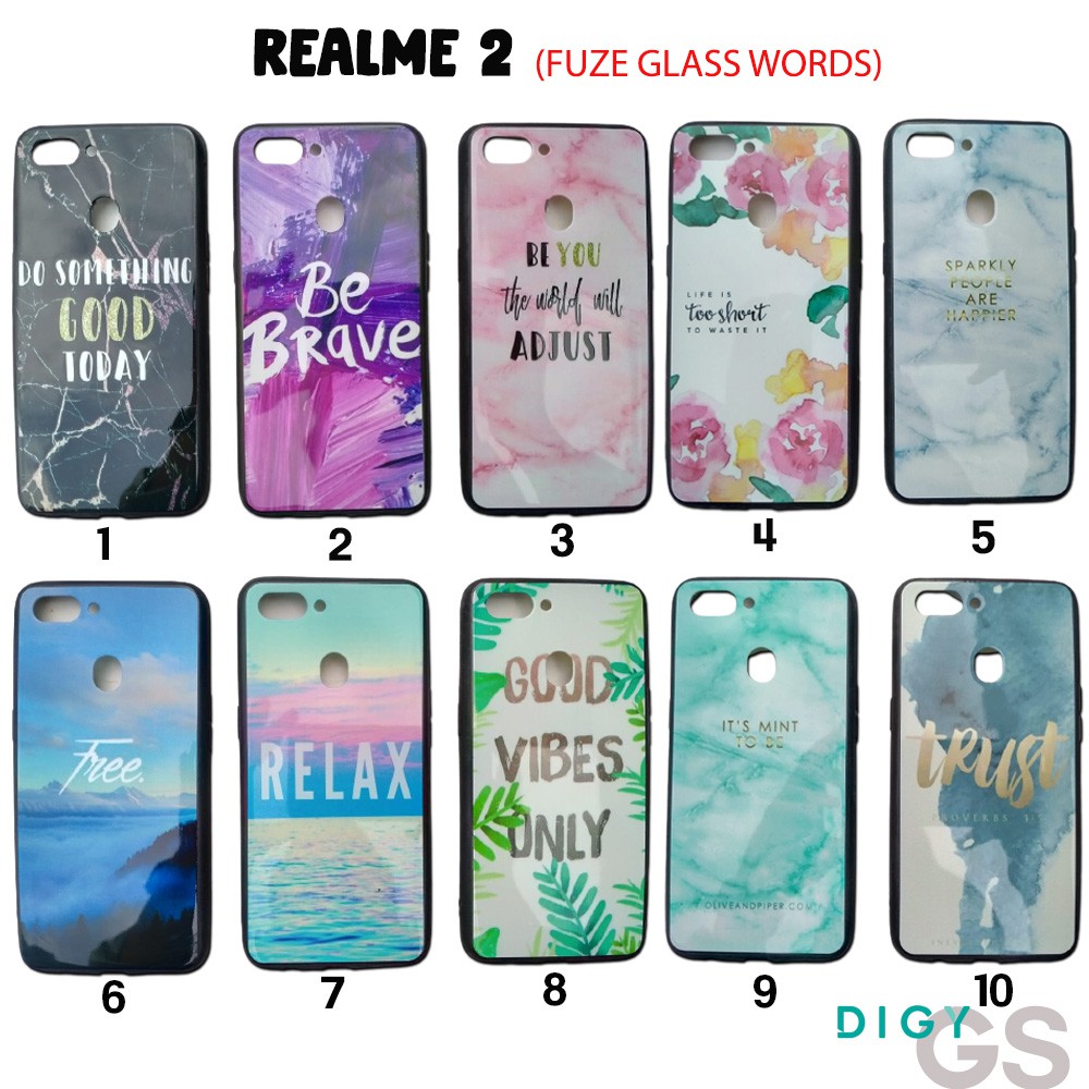 Paket MIX Casing REALME 2  Motif Kayu Hardcase TPU case hp model cowok Fuze