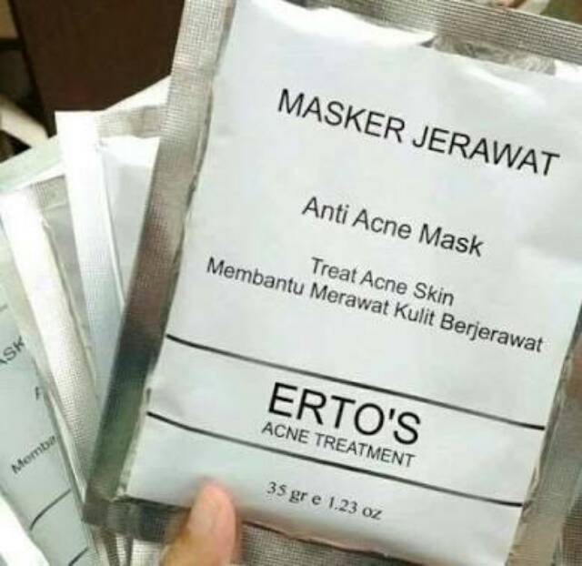 ERTOS MASKER JERAWAT - ERTO'S ACNE TREATMENT - ANTI ACNE MASK