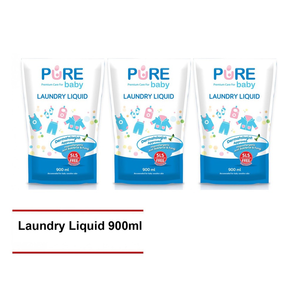 Pure BB LIQUID LAUNDRY 900ML 3PCS