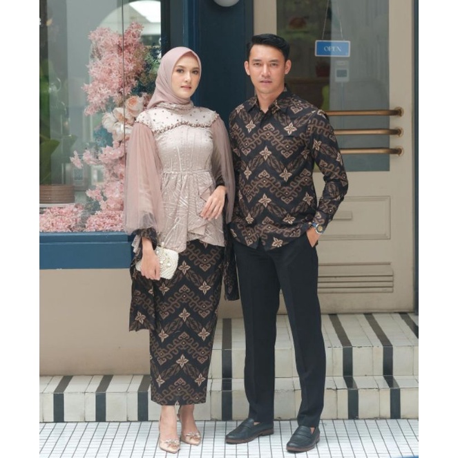 NEW ARIVAL || SET BATIK COUPLE FANIA | SETELAN KEBAYA LAMARAN | OUTFIT KEKINIAN BATIK KEBAYA MODERN