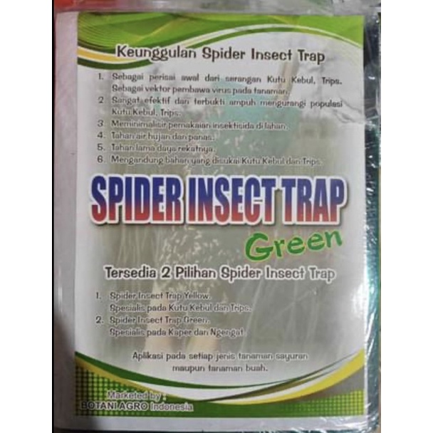 spider insect trap kuning dan Hijau ECERAN