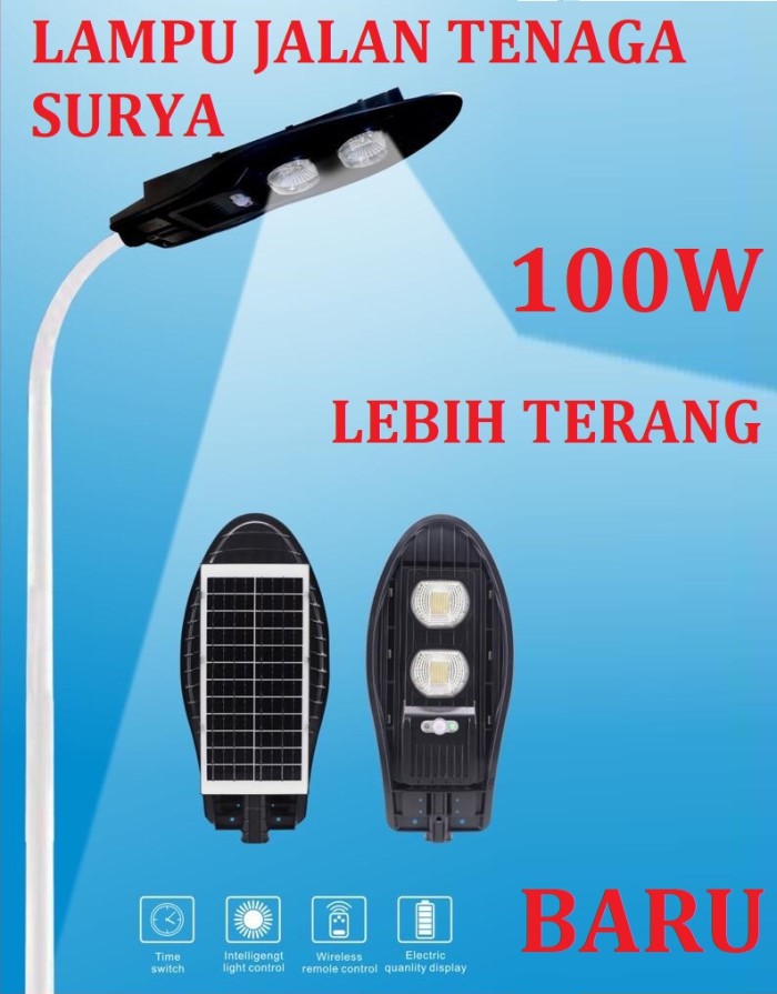 [WS]  Lampu jalan cobra solar panel all in one varian 50w-100w-150w LAMPU JALAN / PJU SOLAR PANEL COBRA