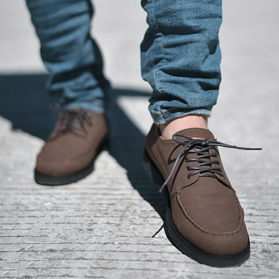 Sepatu Semi Formal Pria Hugo DrakBrown Nyaman Bergaransi | sepatu formal casual | sepatu kerja cowok