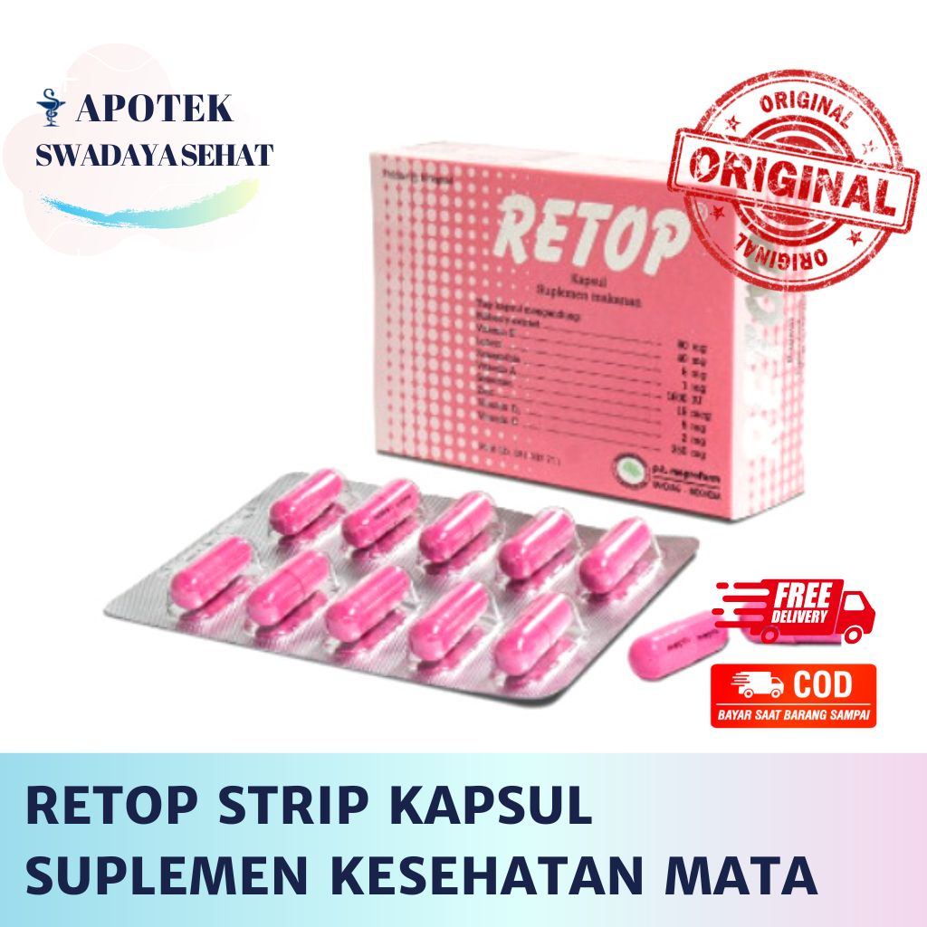 RETOP Strip Kapsul - Suplemen Antioksidan Kesehatan Mata