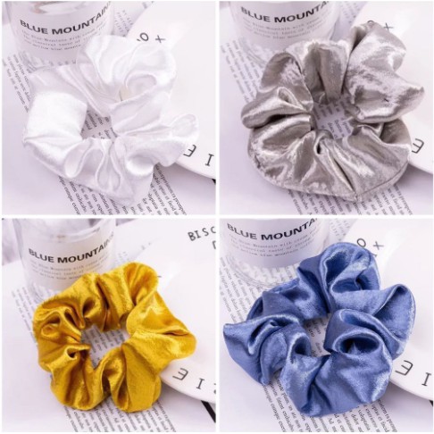 Ikat Rambut Scrunchie Mini Polos Gaya Korea/ Scrunchie / Cemol / cepol rambut/Scrunchie jumbo