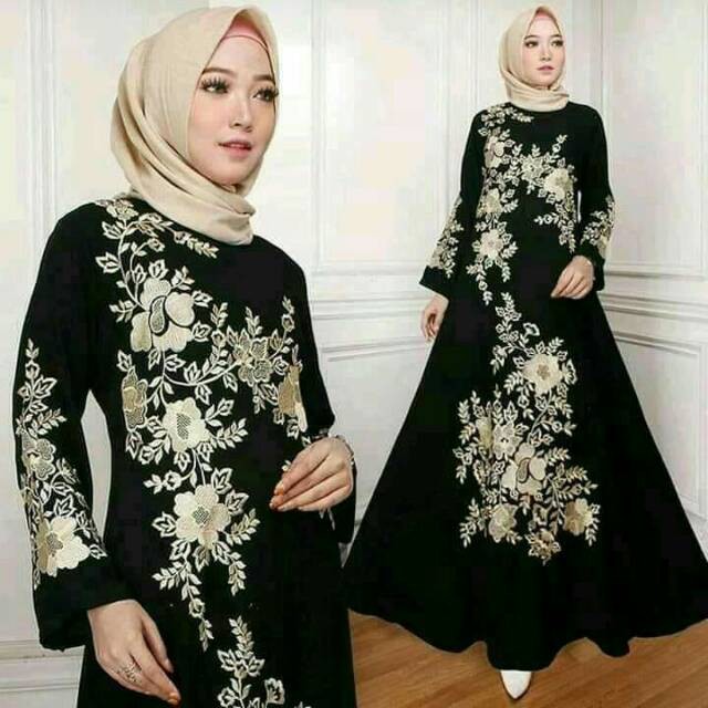 Exclusive New Abaya Motif Bunga
