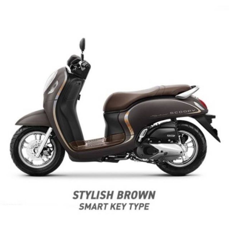 striping sticker original standar lisbody  Scoopy stylish 2021 brown