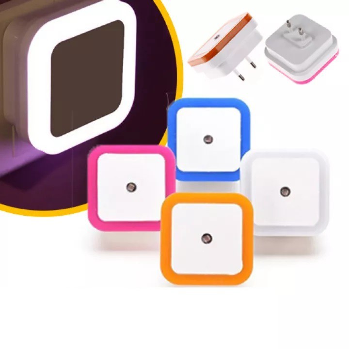 Lampu Darurat Sensor Cahaya LED Warna Warni / Lampu Kotak Kedip LED / Lampu Dinding Hias Kamar