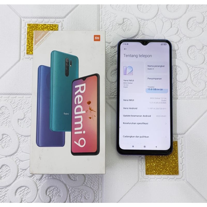 redmi 9 ram 4 memory 64 second bekas garansi resmi