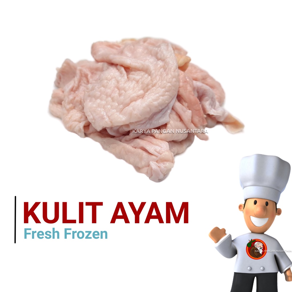 Jual KULIT AYAM SEGAR FRESH FROZEN 250GR KULIT AYAM MENTAH PACK 250 GR ...