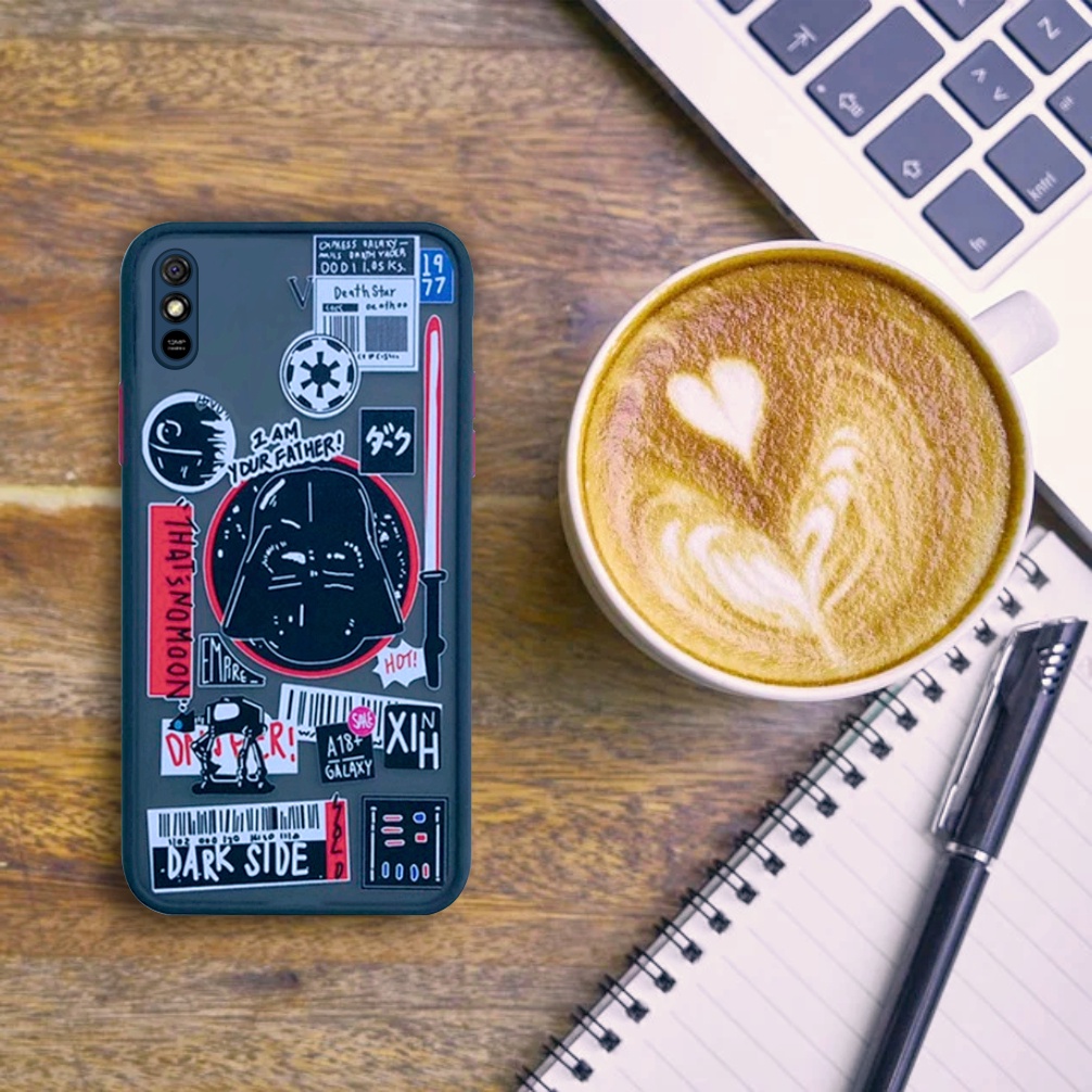 Case Redmi 9A Character STAR WARS Hybrid dove candy pelindung kamera