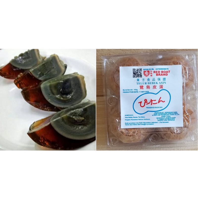 

✔MURAH Telur Pitan Merk Red Boat Per-1 Biji/ Telor Bitan / Telur Phitan / Telur Bitan / PRESERVED DUCK EGG