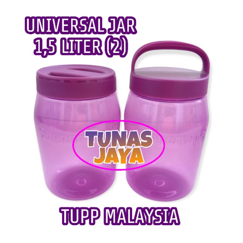 (ISI 2) TUPPERWARE UNIVERSAL JAR 1,5 LITER UNGU MALAYSIA