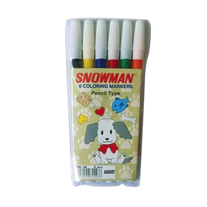 

Spidol 6 Warna Snowman Set Murah [INSHOP]
