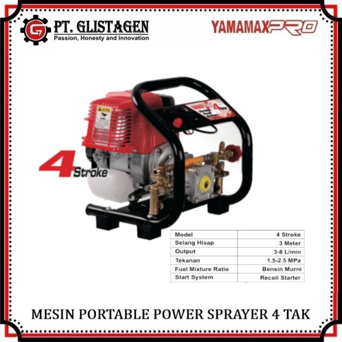✨READY✨ Mesin Power Sprayer Portable Alat Cuci Motor Mobil Steam Yamamax 4 Tak