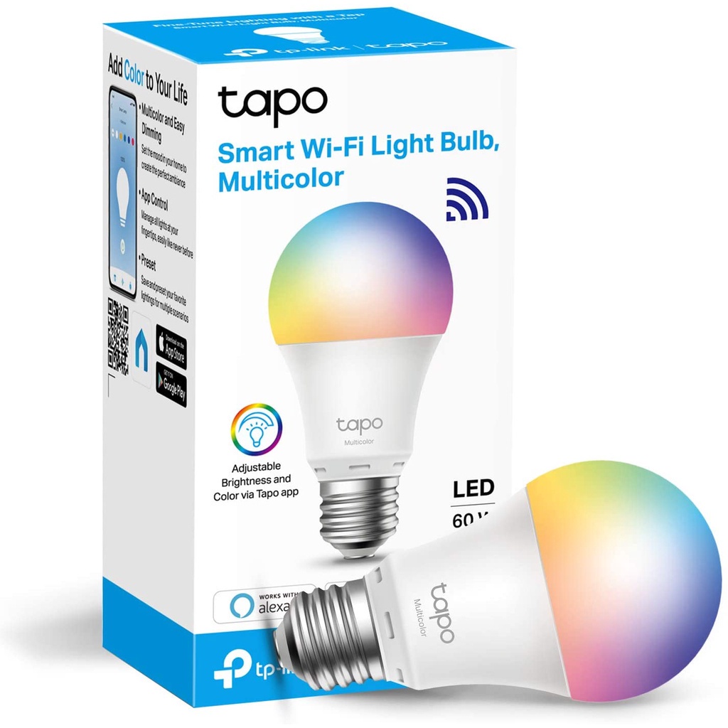 Tp-Link Tapo L530E New Smart Wi-Fi Light Bulb, Multicolor