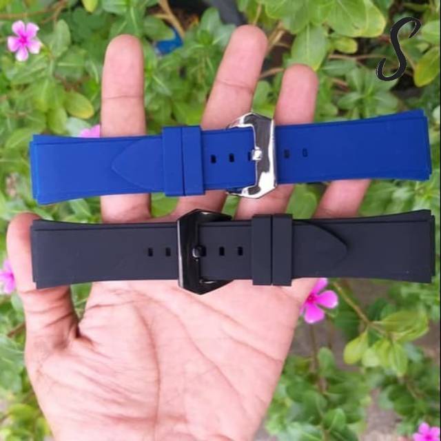 STRAP WATCH TALI JAM GUESS 22MM RUBBER STRAP TALI JAM TANGAN GUESS PREMIUM