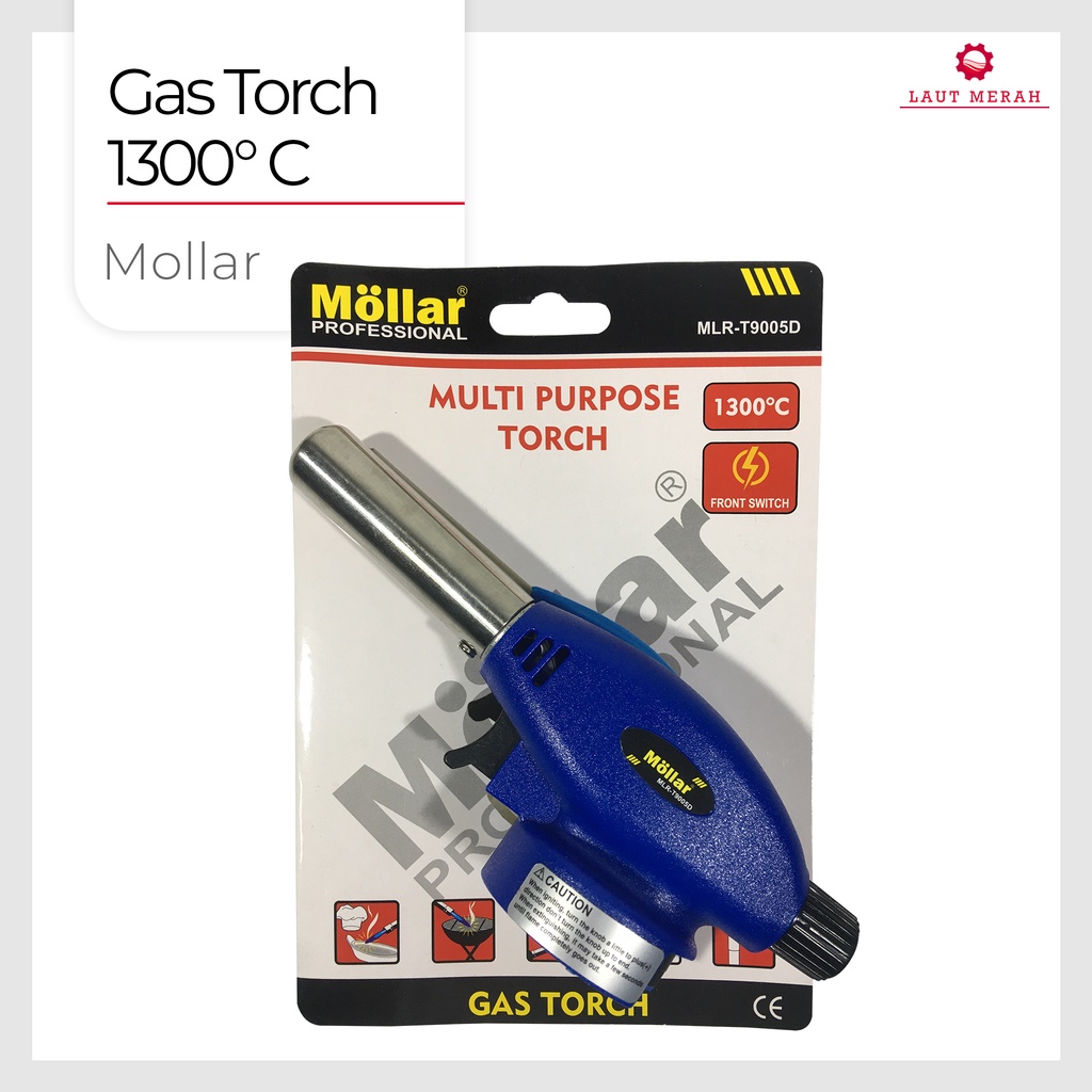 Gas Torch 1300 BUTTON MLR-T9005D MOLLAR / Kepala Pematik Api Gas Portable - Flame Gun Blow MLR T9005