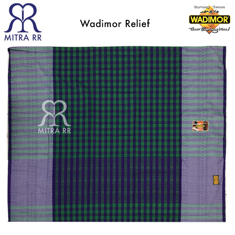 Sarung Tenun WADIMOR motif RELIEF Melayu Satuan / RELIEF Tumpal Satuan / Grosir Sarung Dewasa