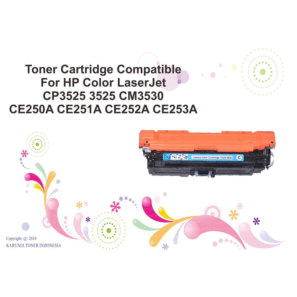 Toner Cartridge Compatible For HP 504A CP3525 3525 CM3530 CE250A CE250