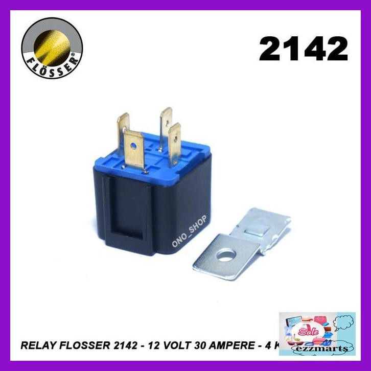 W4Adre- Relay Flosser 12 Volt 20/30 Ampere 4 Kaki 2142 Eropa Y89Y889-