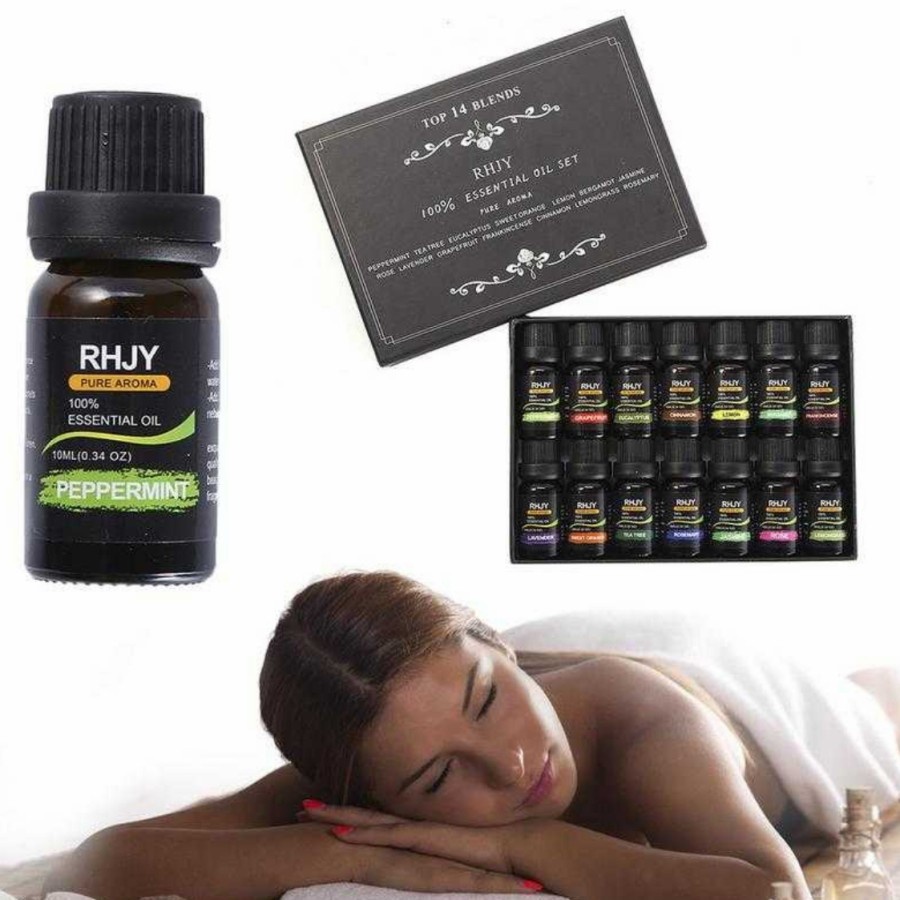 Firssun SET Essential Oils Minyak Aromatherapy 10ml 14pcs RH-14