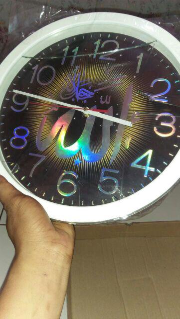 Jam Dinding Ogana - Nuansa Islami Kaligrafi (rainbow Colour)