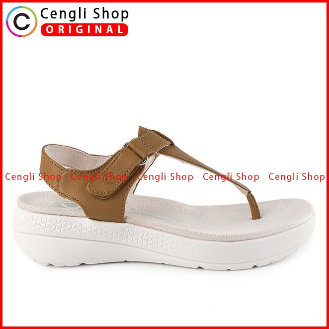 SANDAL WEDGES WANITA HUSH PUPPIES ORIGINAL SLINGBACK JEPIT BROWN HW68