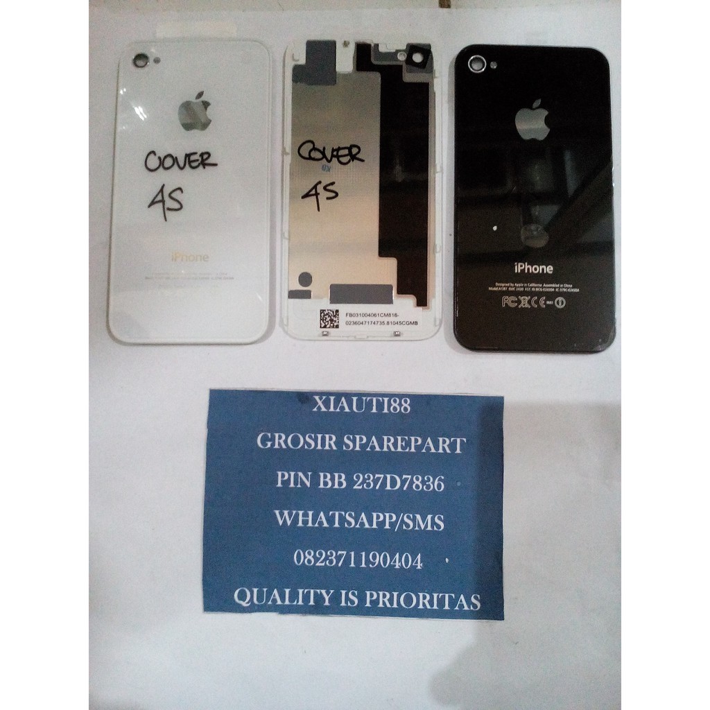 TUTUP BELAKANG IPHONE 4S / COVER IPHONE 4S ORIGINAL