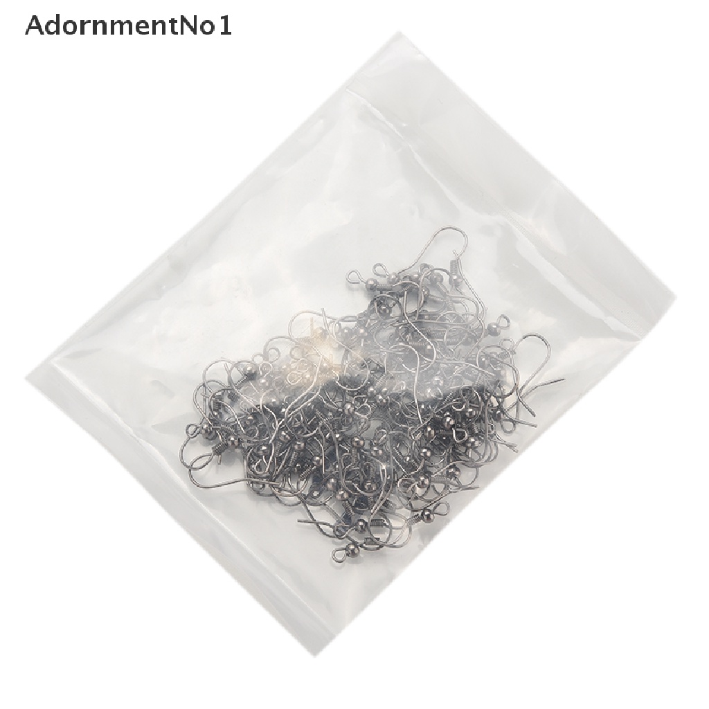 (AdornmentNo1) 100pcs / Set Kait Anting Lapis Silver Untuk Membuat Perhiasan, Ada 4 Warna