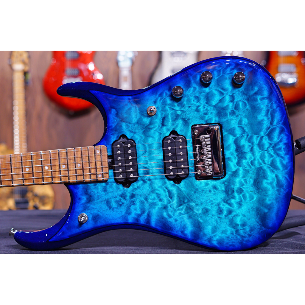 Ernie Ball Music Man JP15 Electric Guitar - Cerulean Paradise Quilt G92758