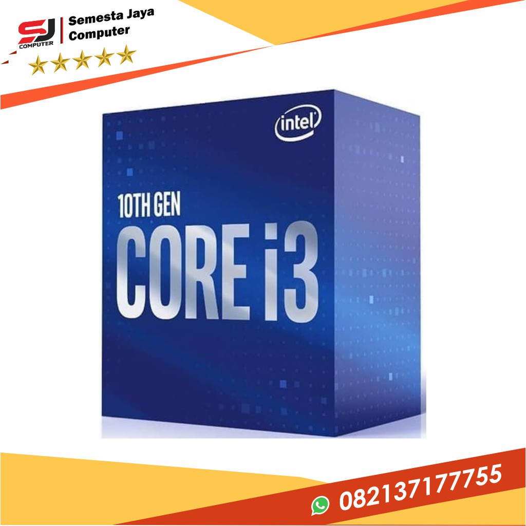 PROCESSOR INTEL CORE i3 10100 BOX SOCKET LGA 1200 COMET LAKE PROSESOR NEW GARANSI RESMI