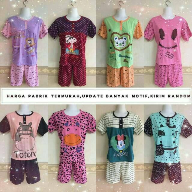 PROMO MURAH Piyama dewasa kancing depan - piyama menyusui - baju tidur menyusui - Biru Muda- cp .