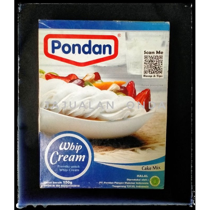 

❤ BORNEO ❤ PONDAN WHIPE CREAM 150gr