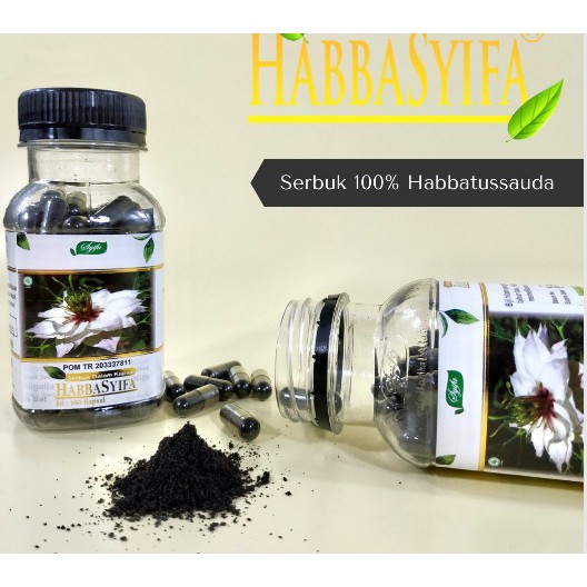 KAPSUL HABBATUSSAUDA SERBUK / HABBASYIFA SERBUK ORIGINAL ISI 100 KAPSUL