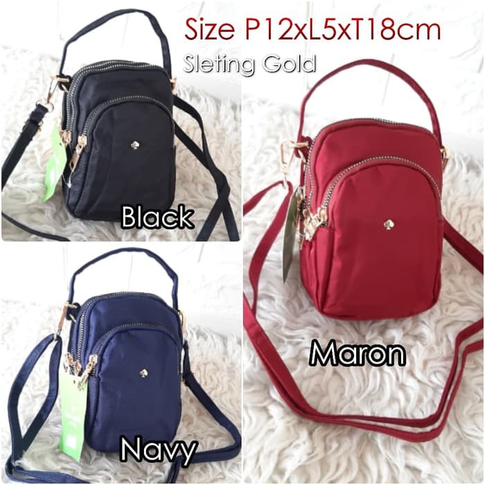 KS8182 Tas Selempang Wanita Import Kate spade Mini 3ruang model Cb8182 - Maron