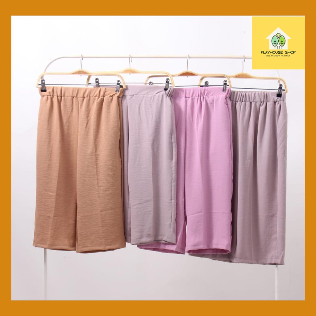 Celana Kulot Crinkle Airflow Import Anak Perempuan 7/8 umur 6-15 Tahun