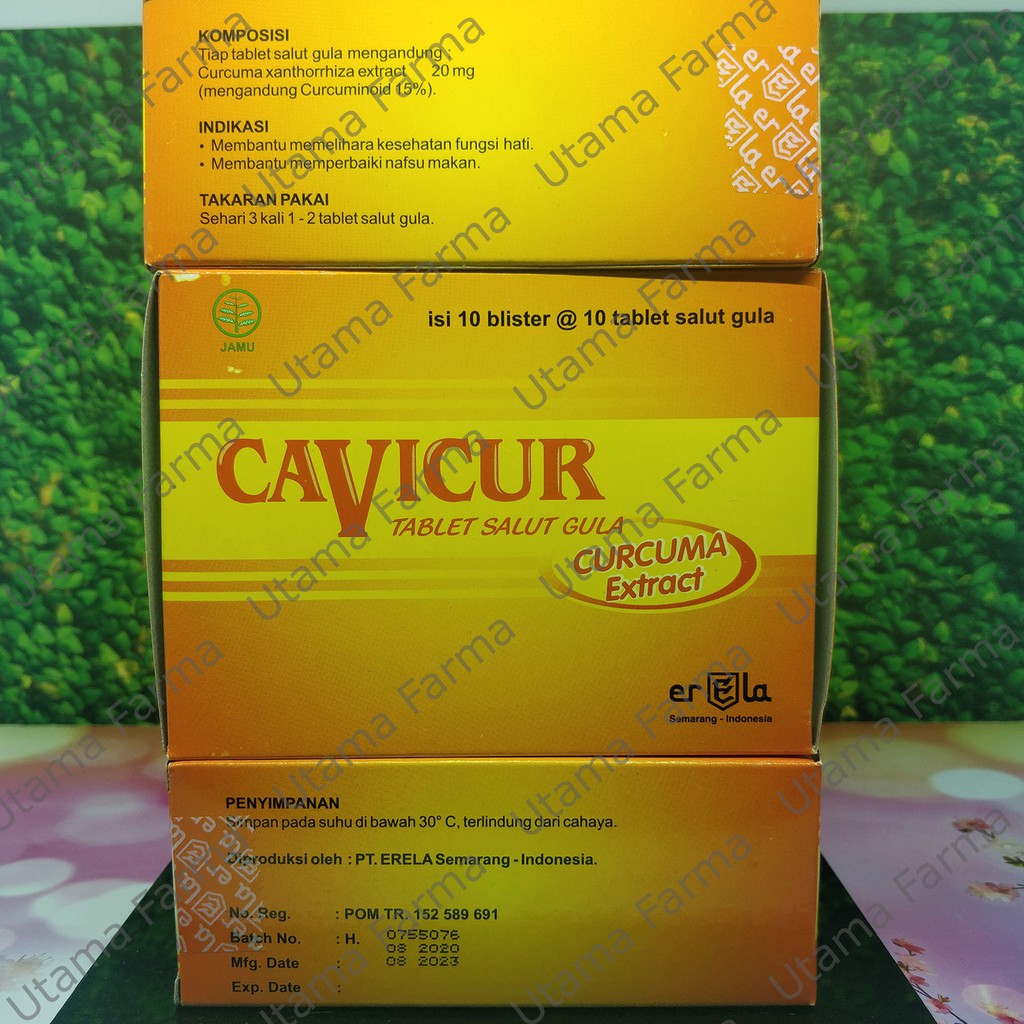 CAVICUR PER BOX | PENAMBAH NAFSU MAKAN | CURCUMA FCT | IMUNITAS TUBUH