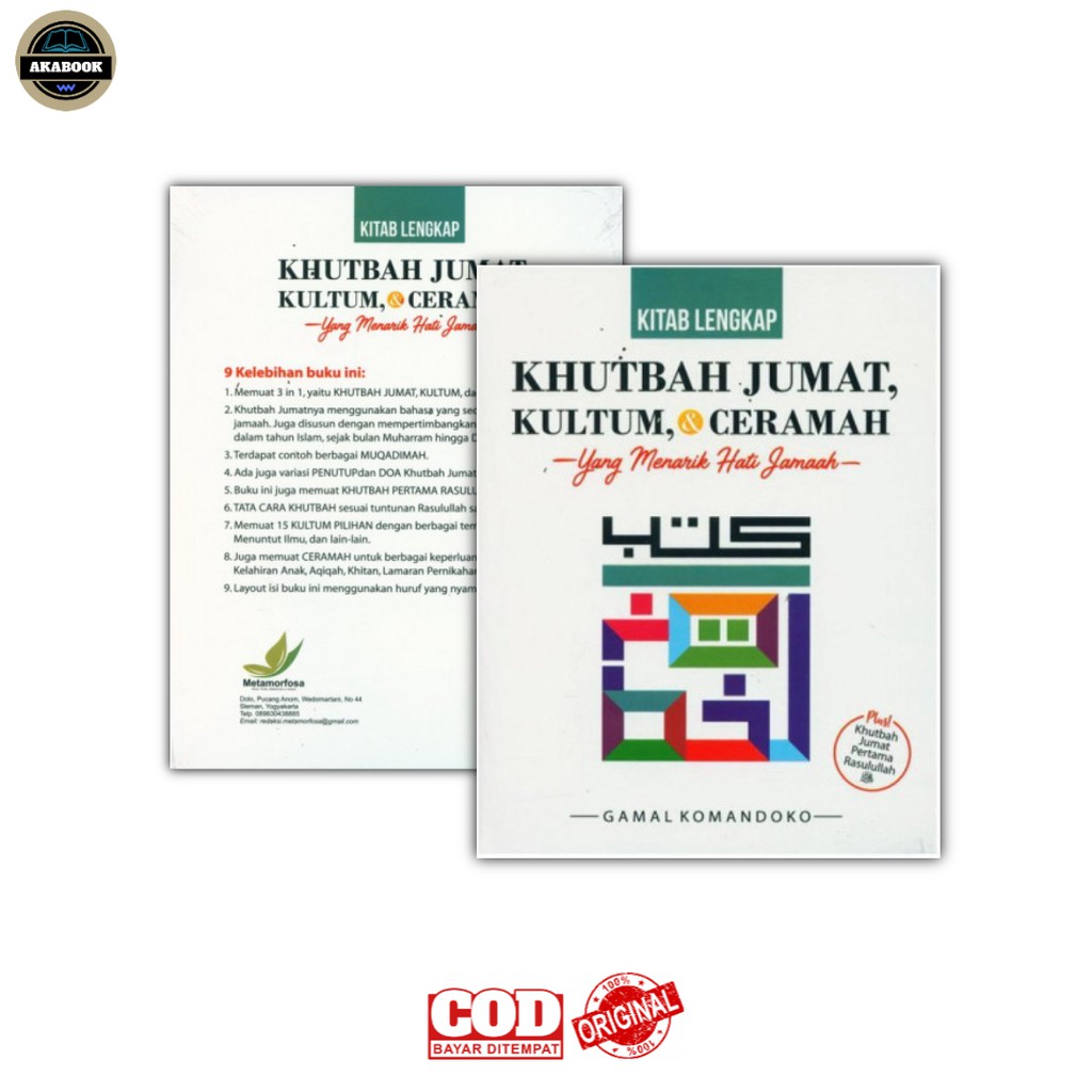 Kitab Lengkap Khutbah Jumat Kultum & Ceramah Cover Putih