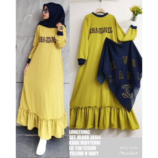 ORI SHR 100%... MAXI CHANELL SET KERUDUNG