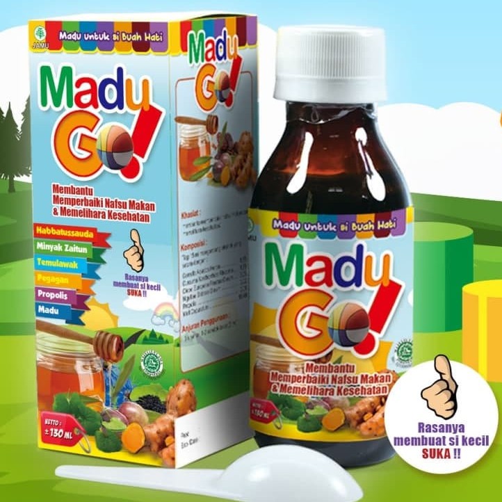 

Madu Gemuk Badan Anak Madu GO kemasan 130ml ( 170gr ) - Al Ghuroba